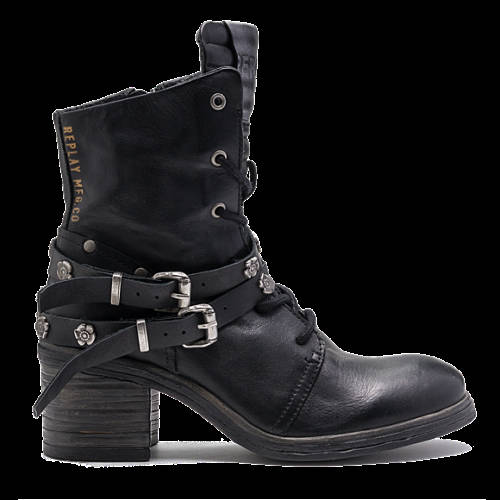 Decathlon BLACK Damen-Stiefeletten MANIA aus Leder Damen