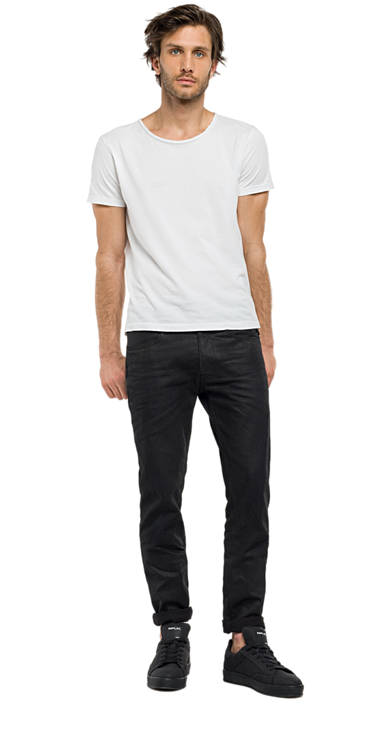 Decathlon BLACK DENIM Slim Fit Jeans Anbass Herren