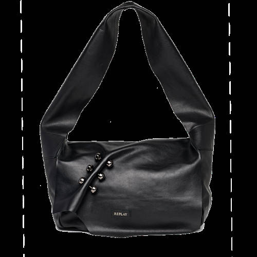 Decathlon BLACK Ledertasche mit breitem Griff Damen