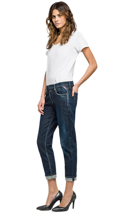 Decathlon DARK BLUE DENIM Carrot Fit Jeans Sophir Damen