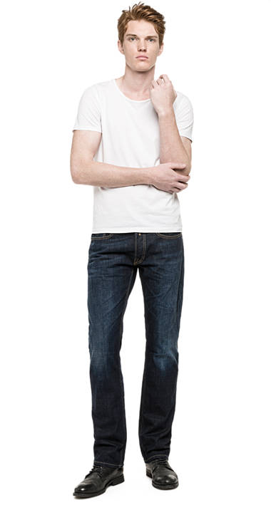 Decathlon DARK BLUE DENIM Newbill Comfort Fit-Jeans Herren