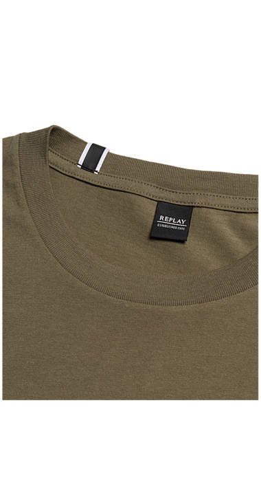 Decathlon Herren DARK OLIVE Einfarbiges Jersey-T-Shirt Kaufen