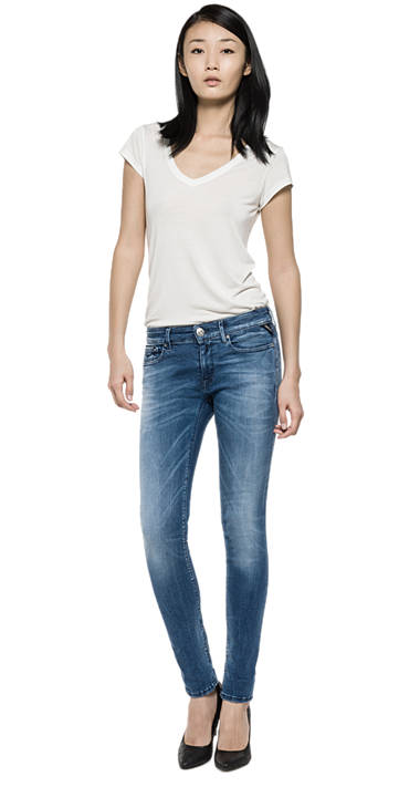 Decathlon DENIM Skinny Fit Jeans Hyperflex Luz Damen