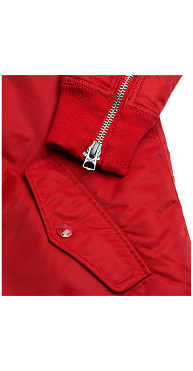 Decathlon Herren RED Einfarbige Bomberjacke aus Twill Online