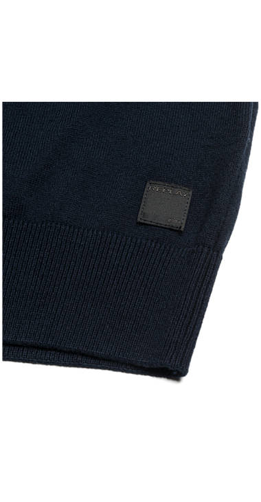 Decathlon Herren DARK BLUE Pullover mit gestreiften Ärmelbündchen Kaufen