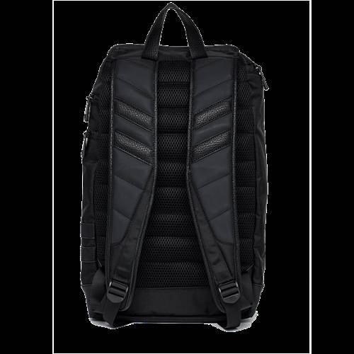 Decathlon Herren BLACK Rucksack mit vielen Taschen und Kontraststreifen Outlet