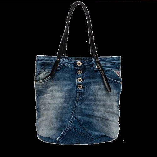 Decathlon Germany Schultertasche aus Recycled Denim BLUE BLK DENIM-BLK