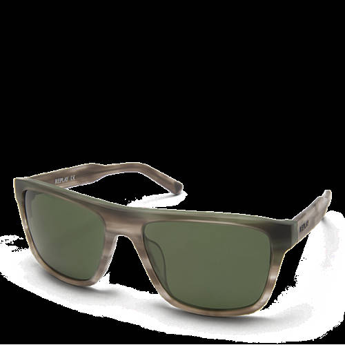 Decathlon Germany Sonnenbrille für Herren aus Acetat DOVE AND GREY/GREEN LENSES