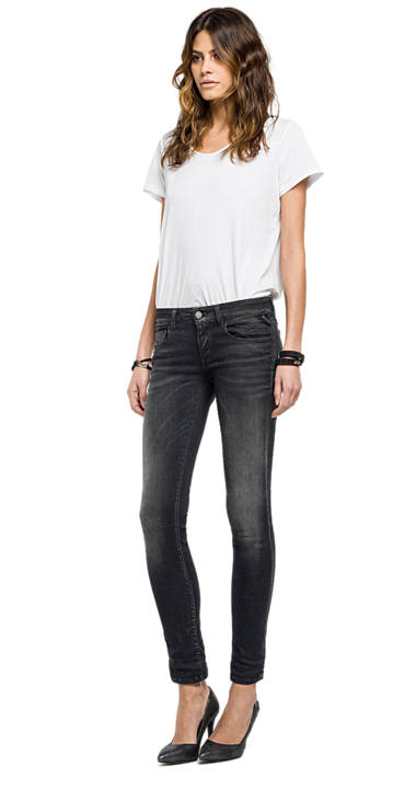 Decathlon GREY DENIM Skinny Fit Jeans Rose Damen