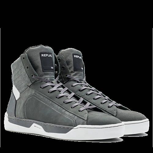 Decathlon Herren GREY WHITE Mittelhohe Herren-Sneaker BRAMN Billiger Preis