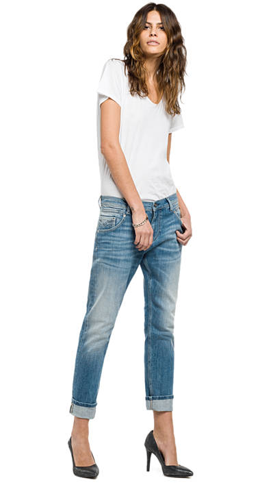 Decathlon LIGHT DENIM Slim Low Croach Fit Jeans Denice New Pocket Damen