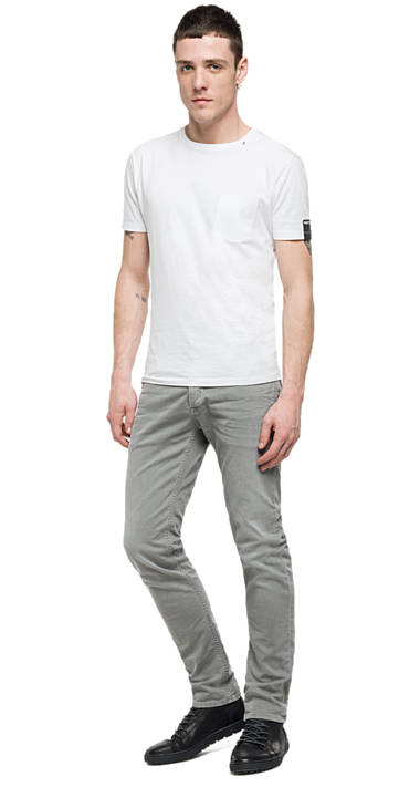 Decathlon LIGHT GREY Straight Fit Jeans Grover Herren