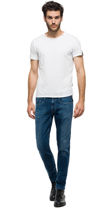 Decathlon MEDIUM DARK Anbass Slim Fit-Jeans Herren