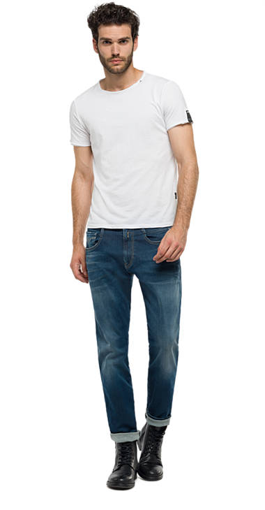 Decathlon MEDIUM DARK Hyperflex Anbass Slim Fit-Jeans Herren