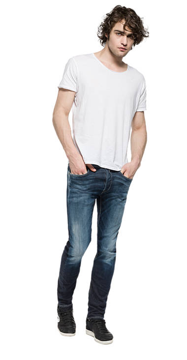 Decathlon MEDIUM DARK Slim Fit Jeans Hyperflex Ronas Herren