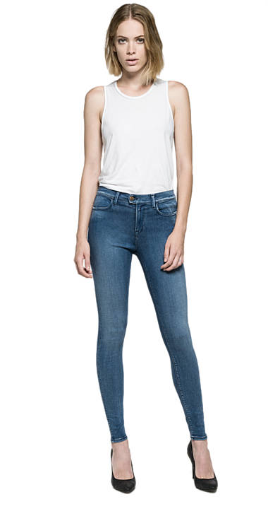 Decathlon MEDIUM LIGHT High waist Skinny Fit Jeans Touch Damen