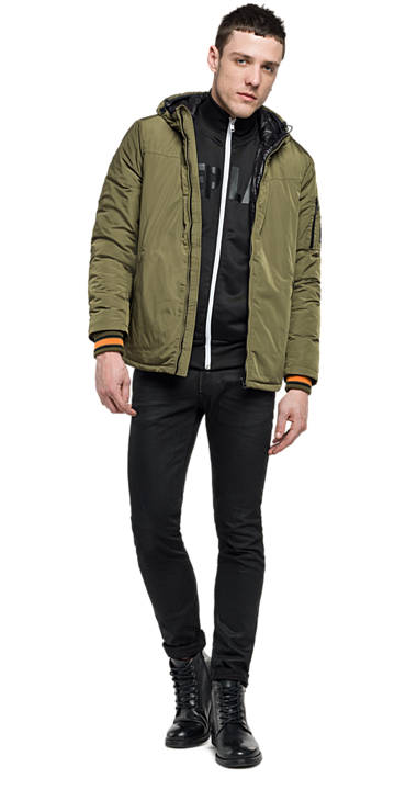 Decathlon MILITARY GREEN Jacke mit Kapuze Herren