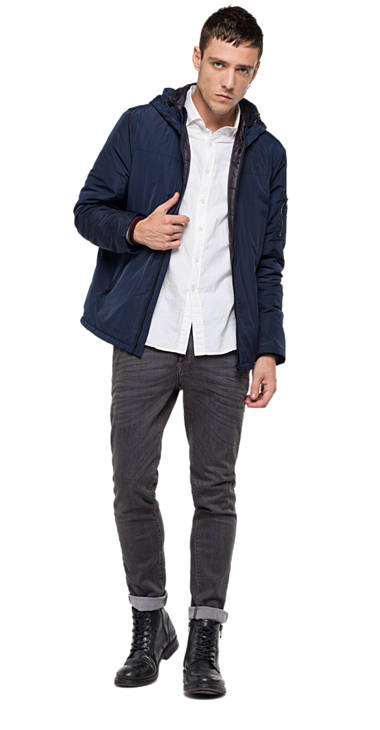 Decathlon NIGHT BLUE Jacke mit Kapuze Herren