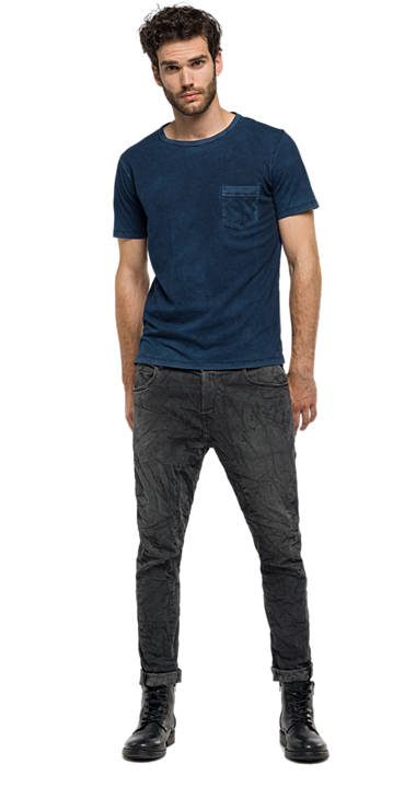 Decathlon NIGHT BLUE T-Shirt in Maltinto-Optik Herren