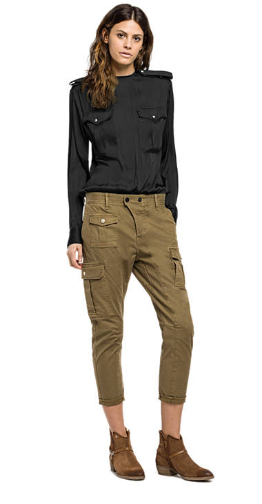 Decathlon Online Baumwoll-Cargohose LIGHT MUD