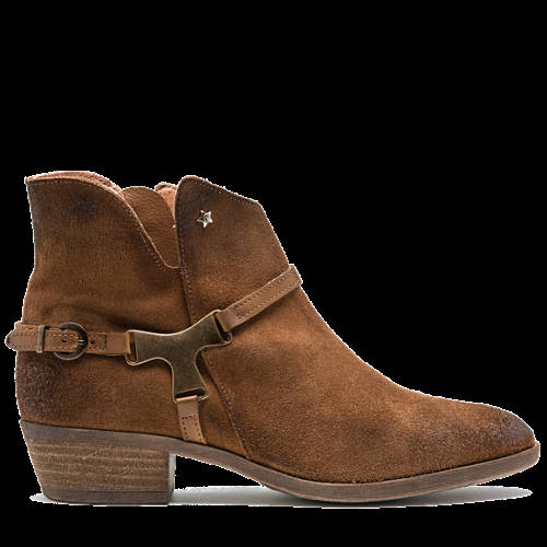 Decathlon Online Damen-Stiefeletten WISE aus Veloursleder TAN