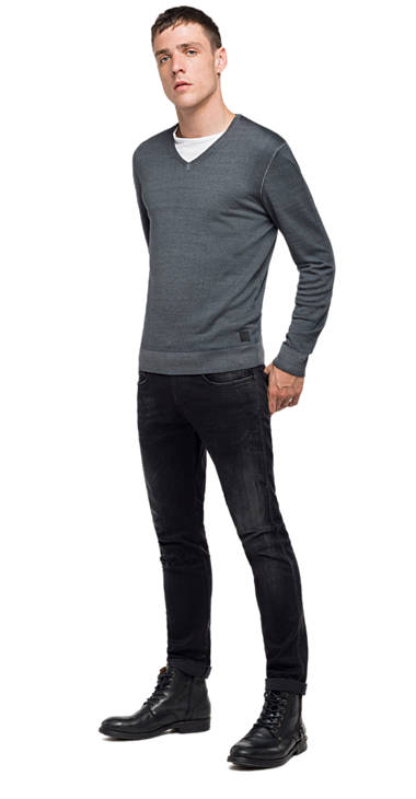 Decathlon Online Herrenpullover mit V-Ausschnitt IRON