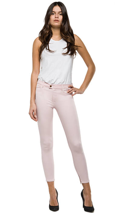 Decathlon Online Jeans Super Skinny Cropped Touch PINK