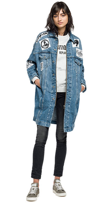 Decathlon Online Oversize-Jacke aus Denim MEDIUM LIGHT