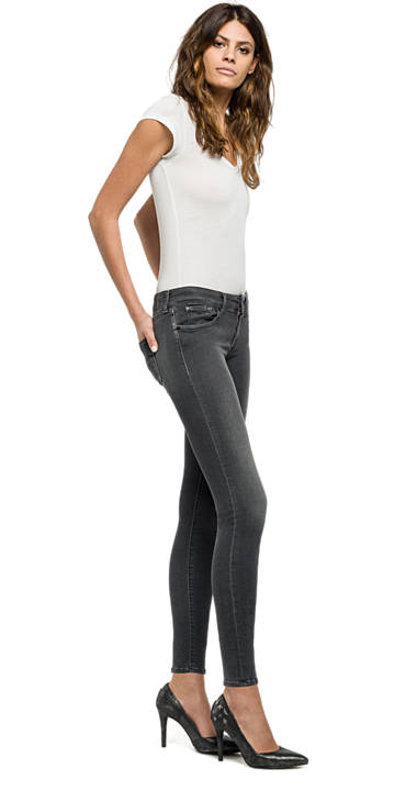 Decathlon Damen GREY DENIM Skinny Fit Jeans Hyperflex Luz Online