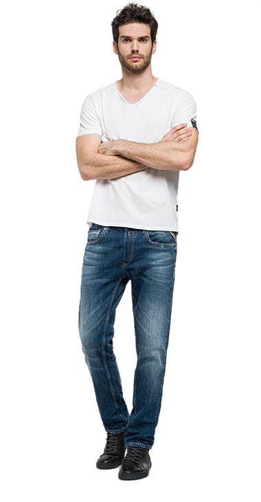 Decathlon Online Straight Fit Jeans Grover MEDIUM DARK