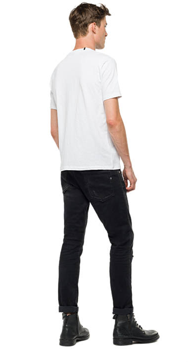 Decathlon Herren WHITE T-Shirt aus stückgefärbtem Jersey Sale