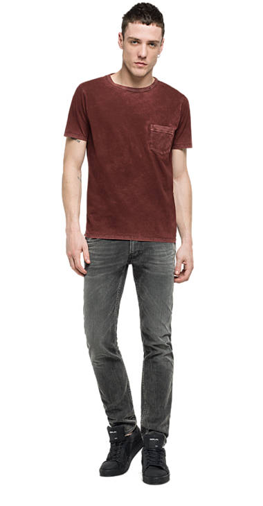 Decathlon Online T-Shirt in Maltinto-Optik BURGUNDY