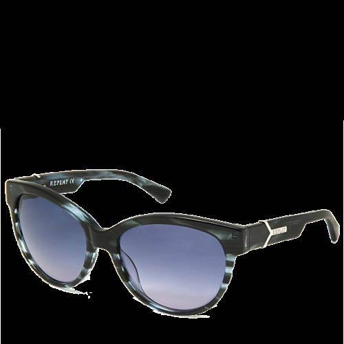 Decathlon Herren STRIPPED BLUE/SMOKE VIOLET Damen-Cateye-Sonnenbrille Sale