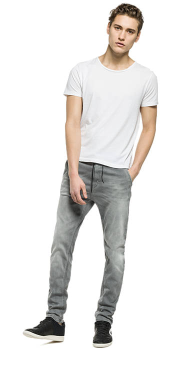 Decathlon Outlet Hyperfree-Jogging-Jeans GREY DENIM