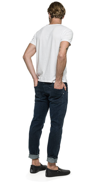 Decathlon Herren DARK BLUE DENIM Slim Fit-Jeans Anbass Online