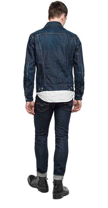 Decathlon Herren DARK BLUE DENIM Jacke aus Dark Stretch Denim Sale