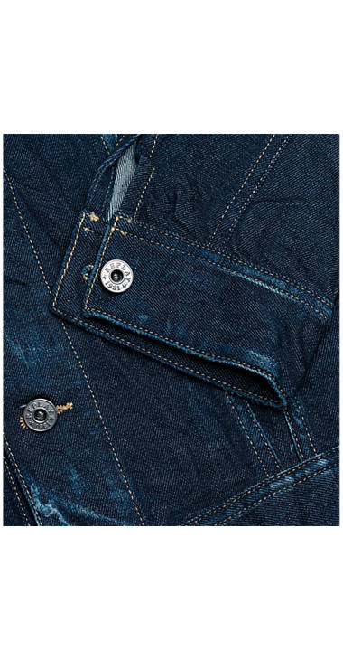 Decathlon Herren DARK BLUE DENIM Jacke aus Dark Stretch Denim Sale