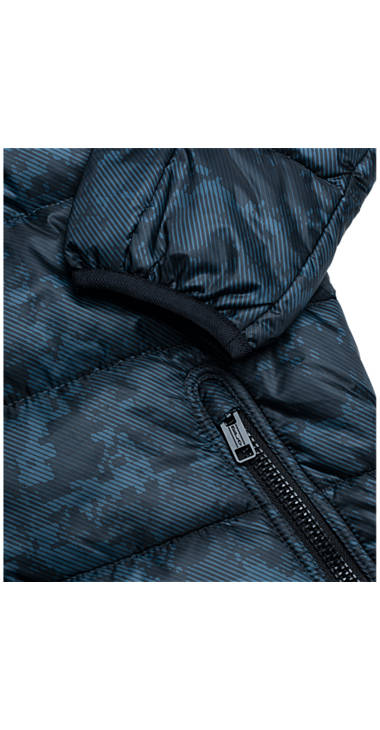 Decathlon Herren BLUE/BLACK GEOMETRIC CAMO Jacke mit Camouflage-Aufdruck Kaufen