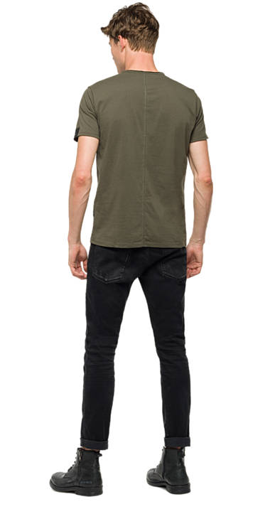 Decathlon Herren STONE GREEN Jersey-T-Shirt mit Stickerei Germany