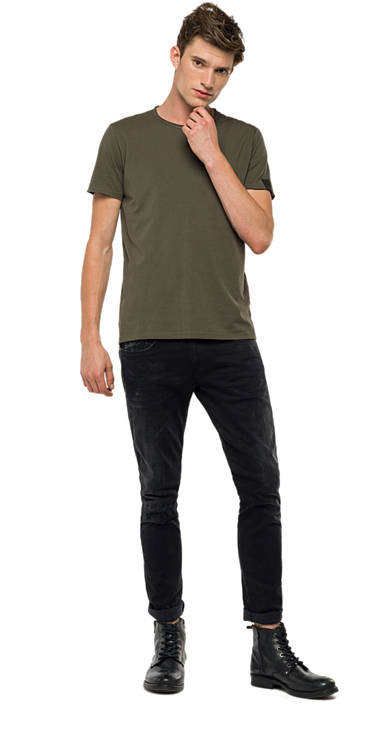 Decathlon Sale Jersey-T-Shirt mit Stickerei STONE GREEN