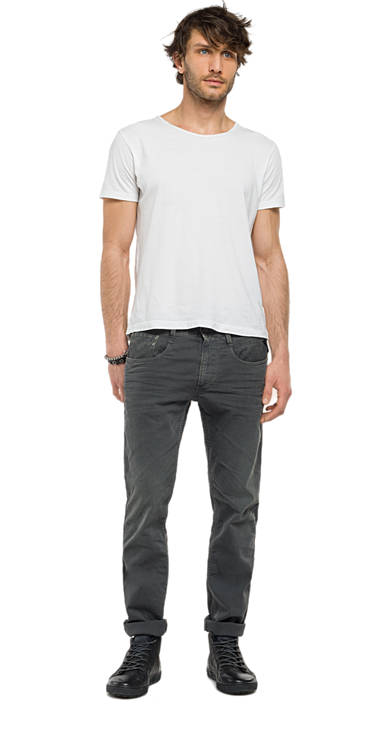 Decathlon Sale Slim Fit Jeans Anbass DARK GREY