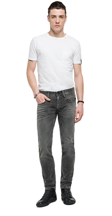 Decathlon Herren GREY DENIM Slim Fit Jeans Anbass Germany