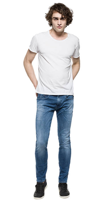 Decathlon Sale Slim Fit Jeans Hyperflex Anbass DENIM