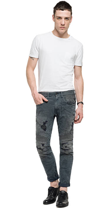 Decathlon Sale Slim Fit Jeans Zaldok GREY DENIM