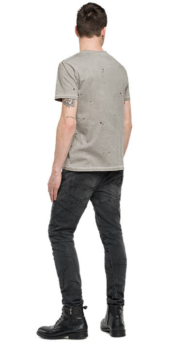 Decathlon Herren LIGHT ECRÙ T-Shirt mit Farbklecks-Motiv Online