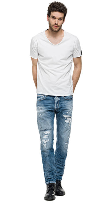 Decathlon Slim Fit Jeans Ronas LIGHT DENIM