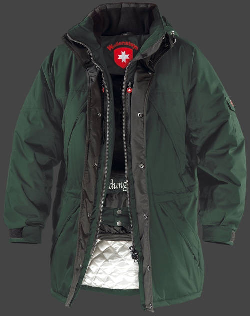 Jacket-Coast Brandungsparka Herren Winter,PolyHiTec,Dunkelgrün jacken online