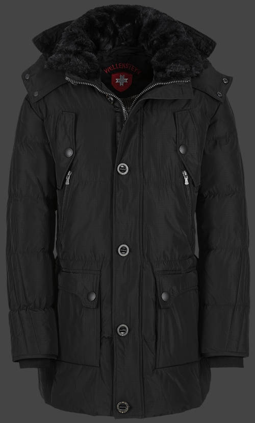 Jacket-Coast Centurio Herren Winter,DobbyCheckAirTec,Blackcheck jacken sale