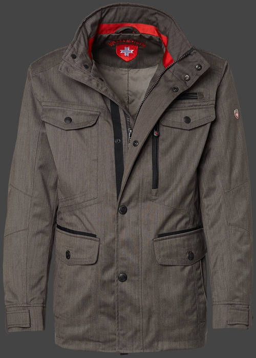 Jacket-Coast Chester Herren Winter,BosAirTec,Saltpepper jacken online