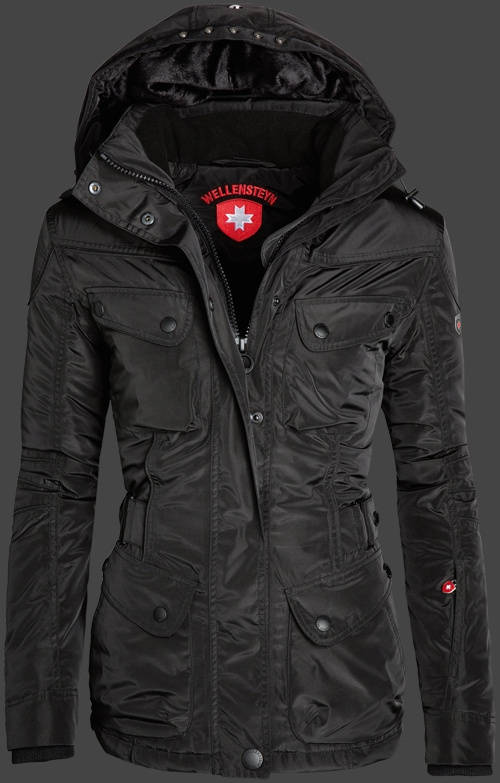 Jacket-Coast Cosmo Damen Winter,TiSaAirTec,Schwarz jacken outlet